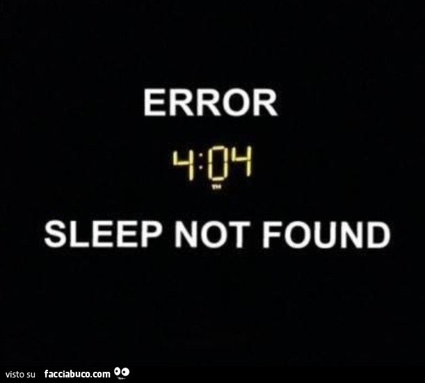 Error 404 sleep not found