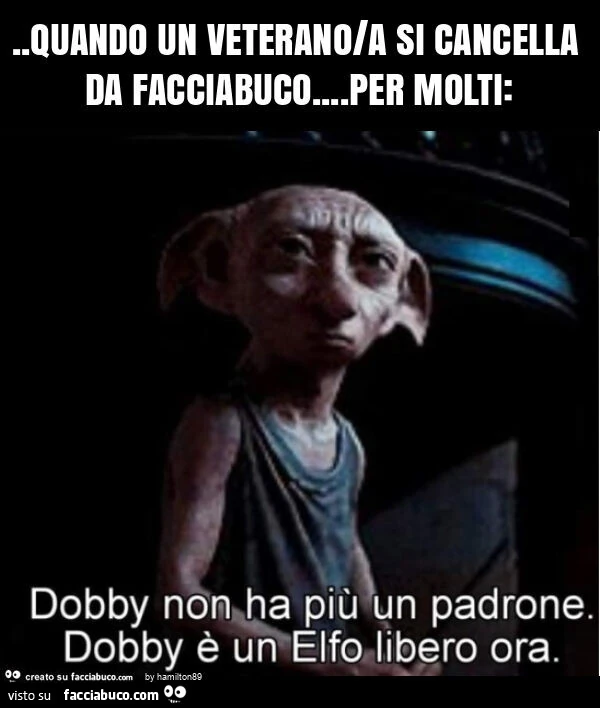 Quando un veterano/a si cancella da facciabuco… per molti