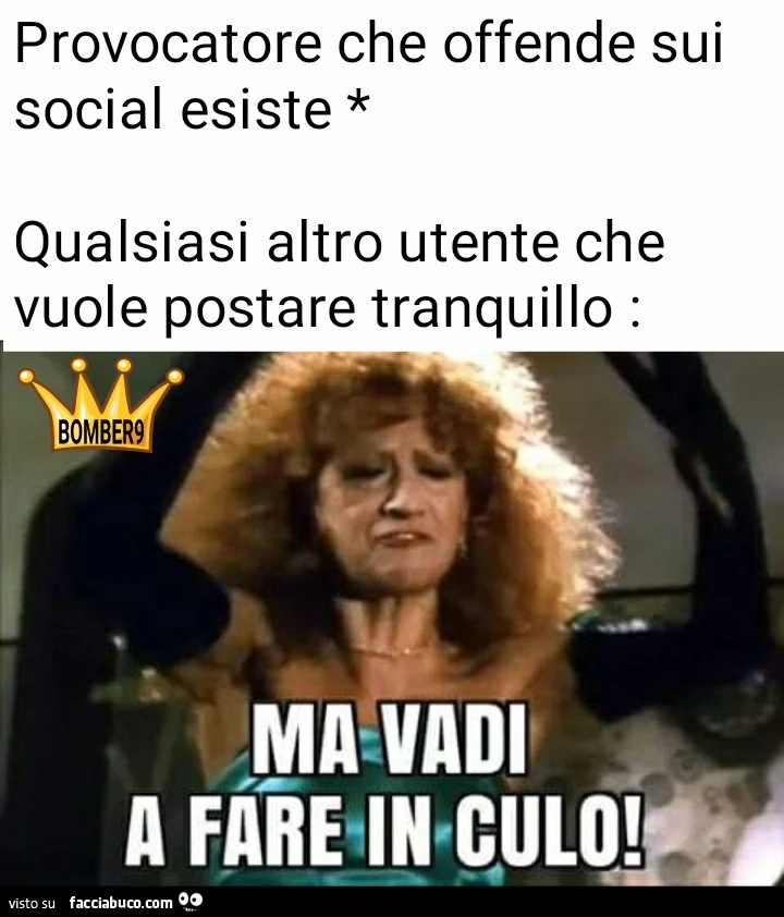 Provocatore che offende sui social esiste qualsiasi altro utente che vuole