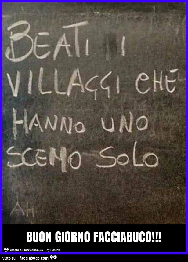 Buon giorno facciabuco