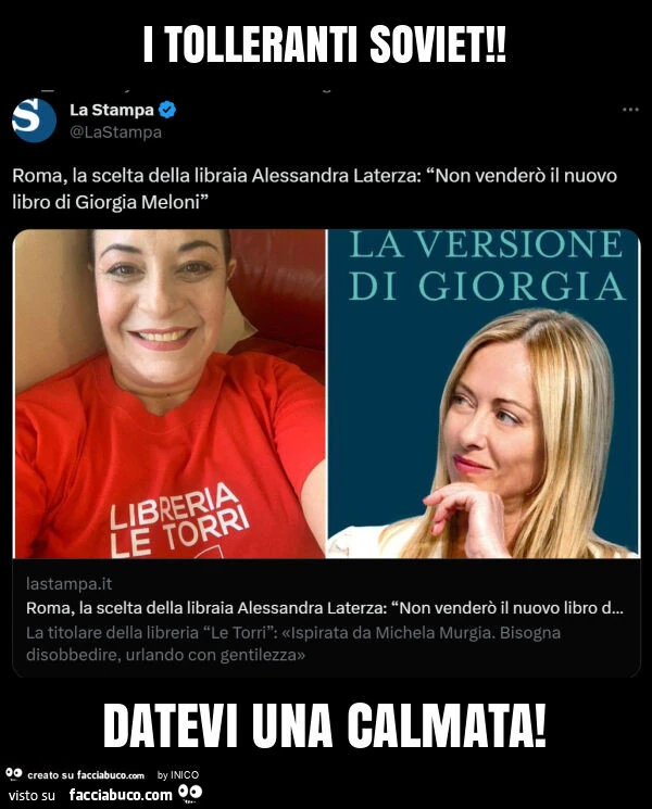 I tolleranti soviet! Datevi una calmata