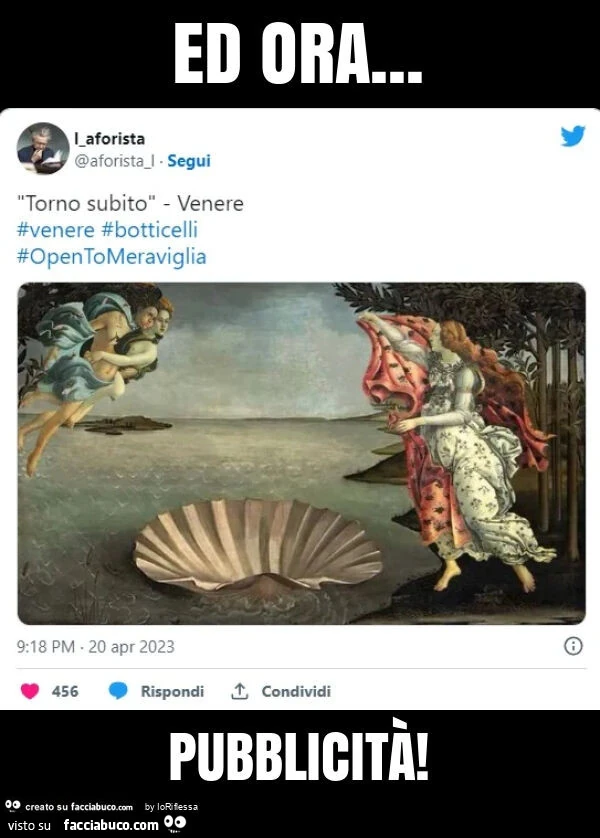 Ed ora… pubblicità