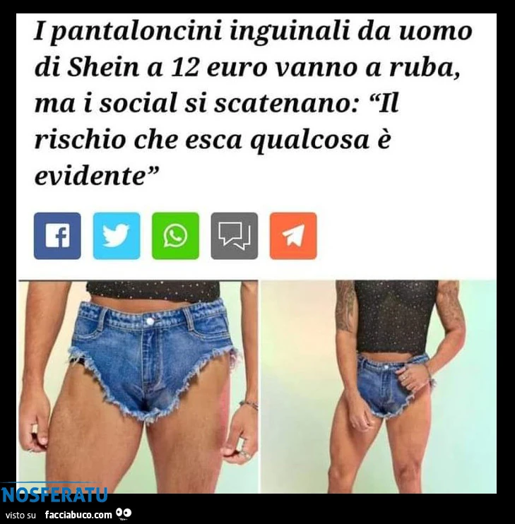 Pantaloncini inguinali da uomo