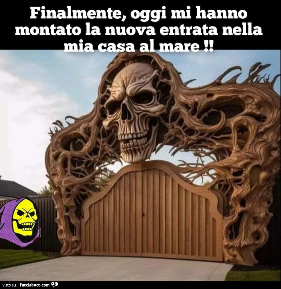 Finalmente, oggi mi hanno montato la nuova entrata nella mia casa al mare