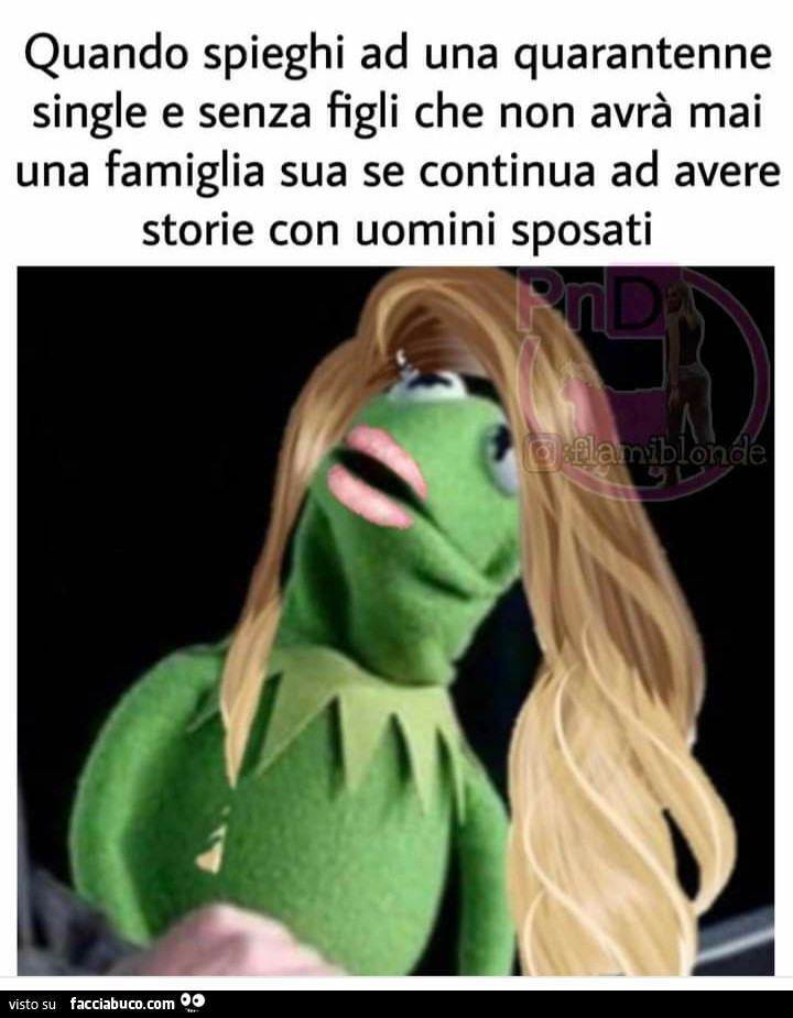 Quando spieghi ad una quarantenne single e senza figli che non avrà