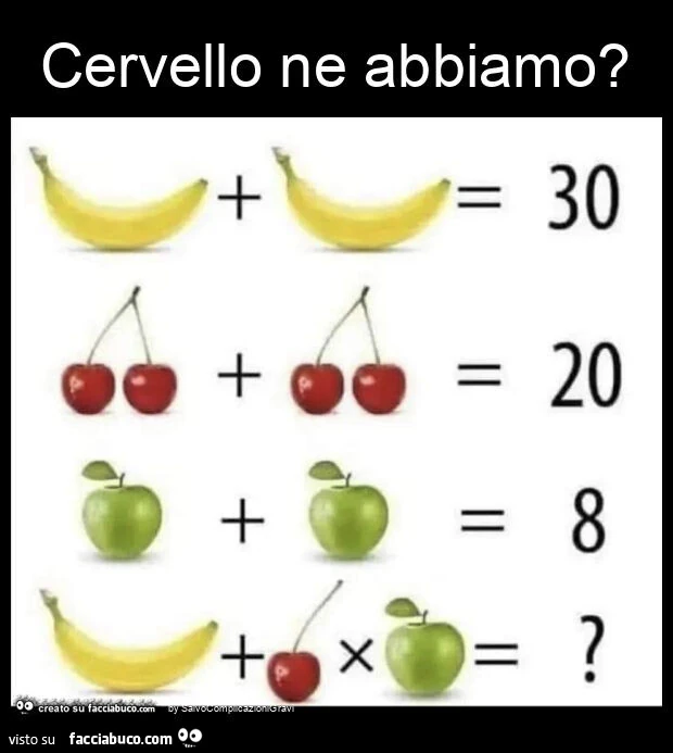Cervello ne abbiamo?